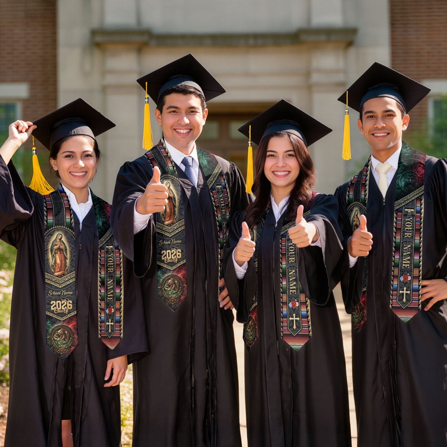 Personalized Mexican Graduation Stole 2026 Custom Graduation Sash Mexico Graduation Stoles