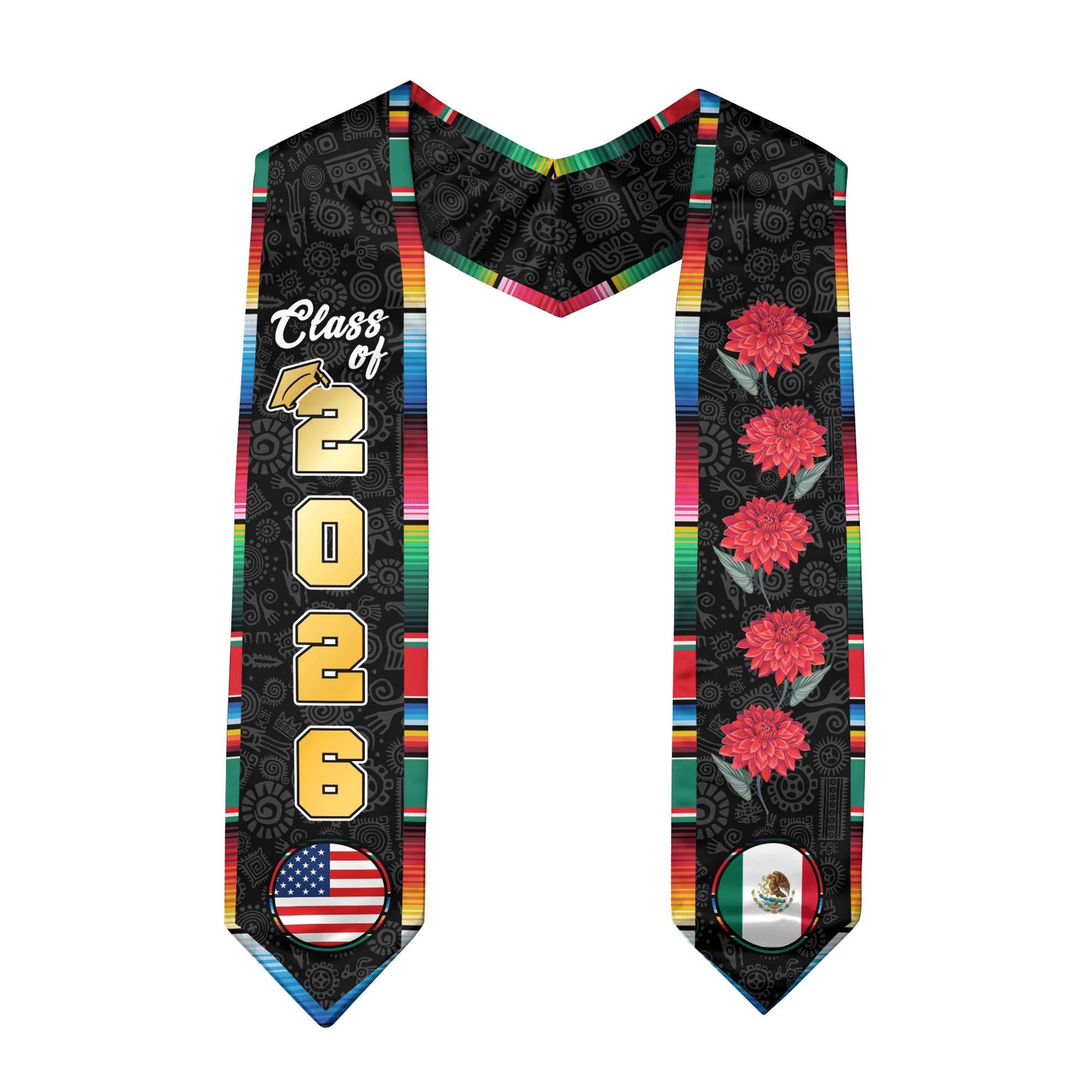 Mexico Mexican Graduation Stole 2026, Sash for Senior Graduate