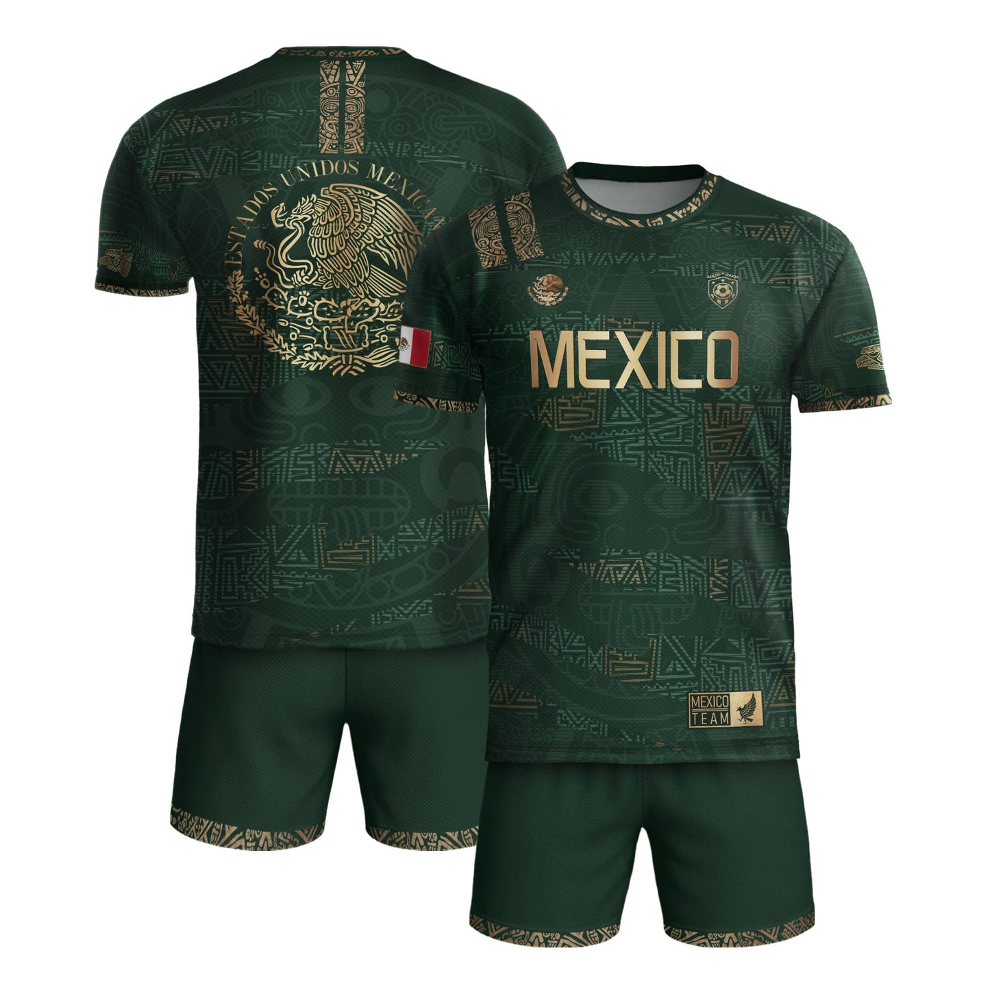 TEST BUNDLE - Mexico Green Gold Aztec Heritage Soccer Jersey (Copy)