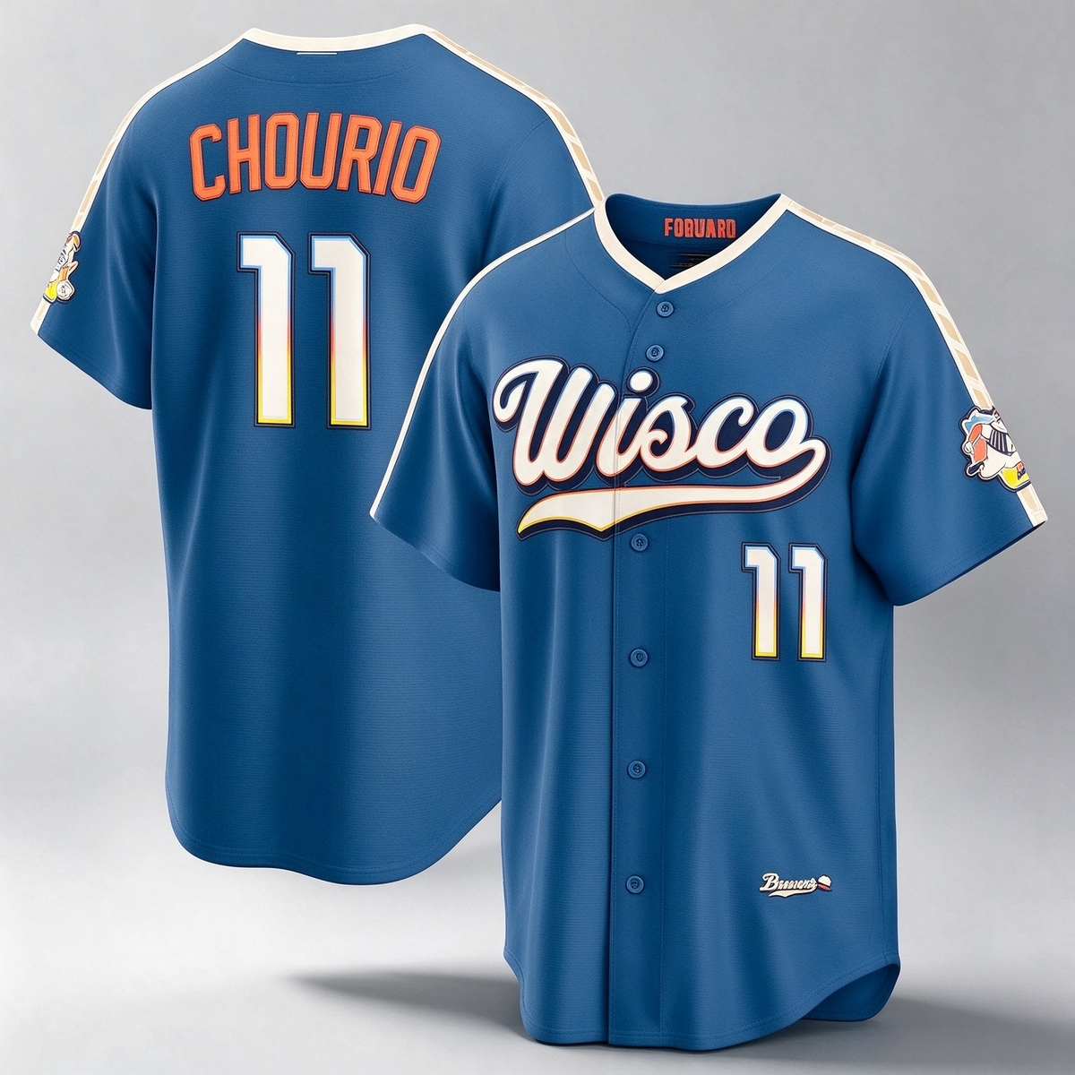 Milwaukee Brewers #11 Jackson Chourio Mineral Blue 2026 City Connect Stadium Baseball Jersey