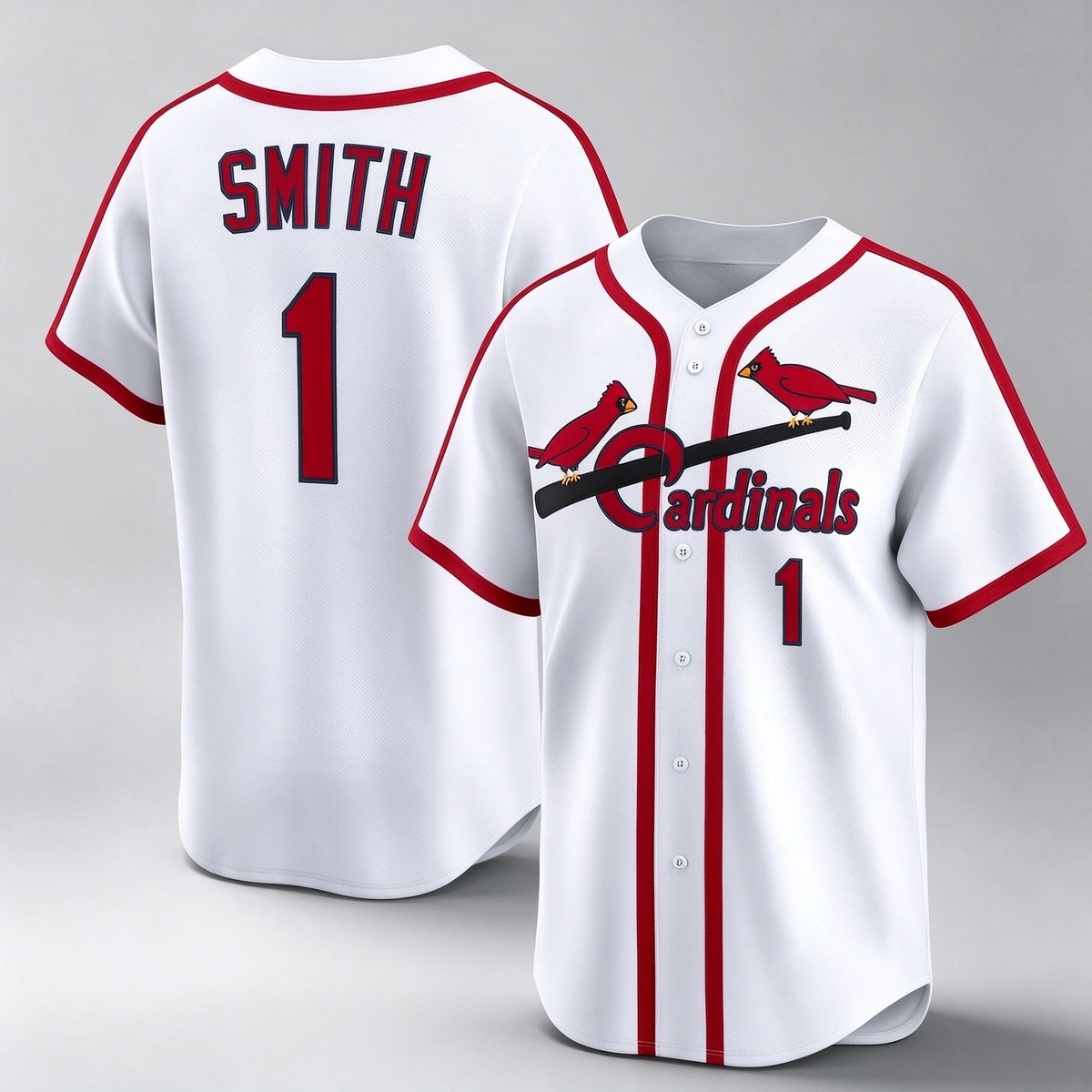St. Louis Cardinals #1 Ozzie Smith White Throwback Cooperstown Collection Limited Baseball Jersey