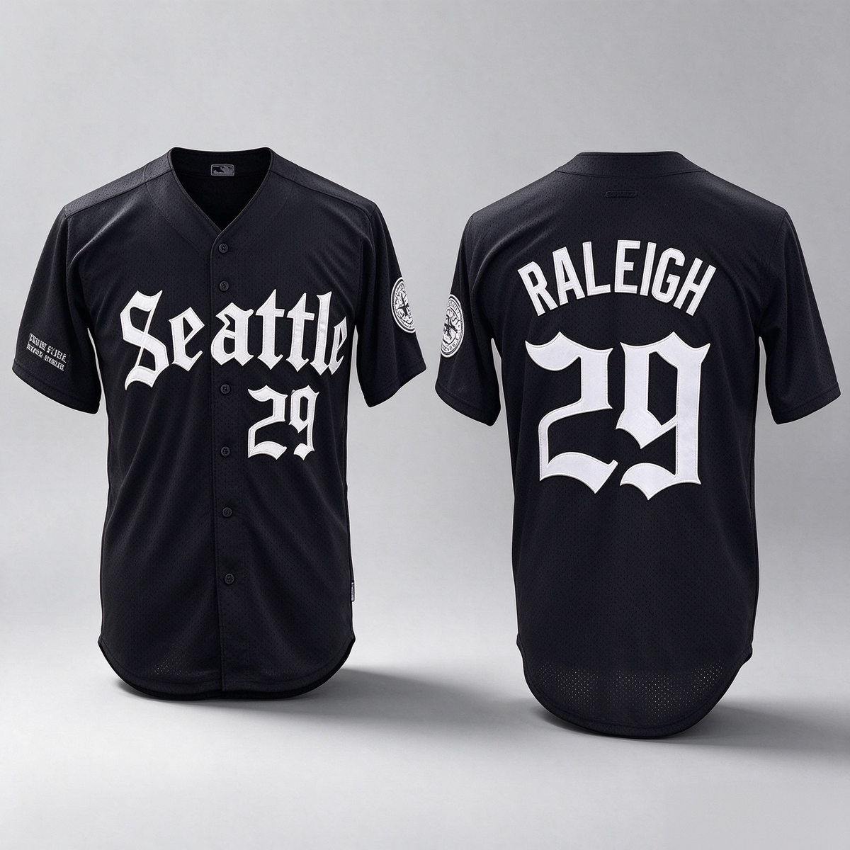 Seattle Mariners #29 Cal Raleigh Black 'Deep Sea Gothic Edition' Vapor Premier Limited Stitched Baseball Jersey