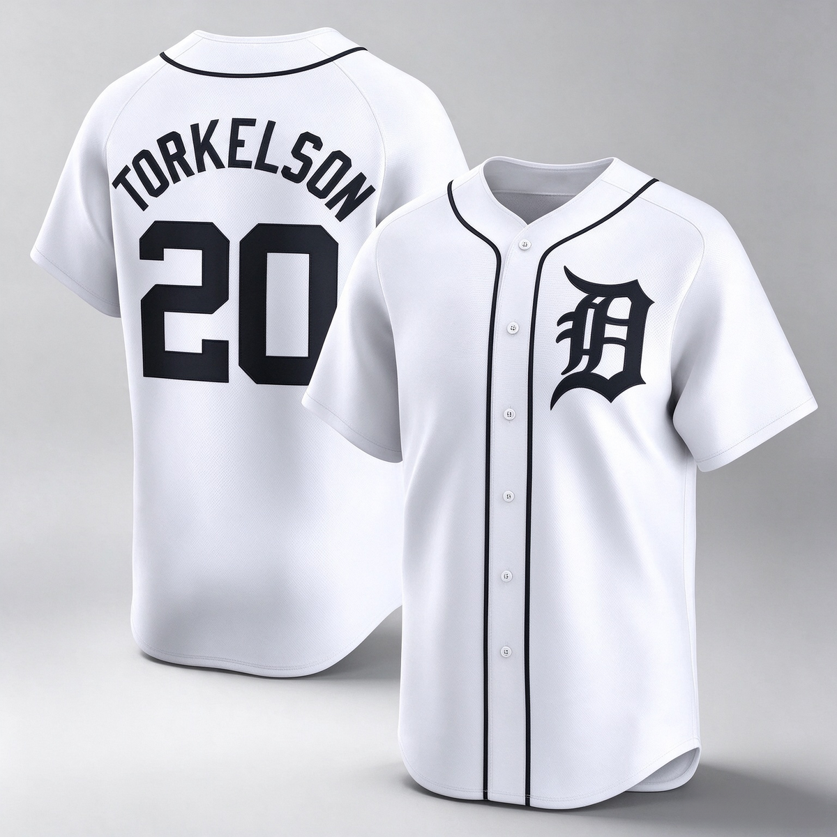 Detroit Tigers #20 Spencer Torkelson White Home Limited Player Baseball Jersey