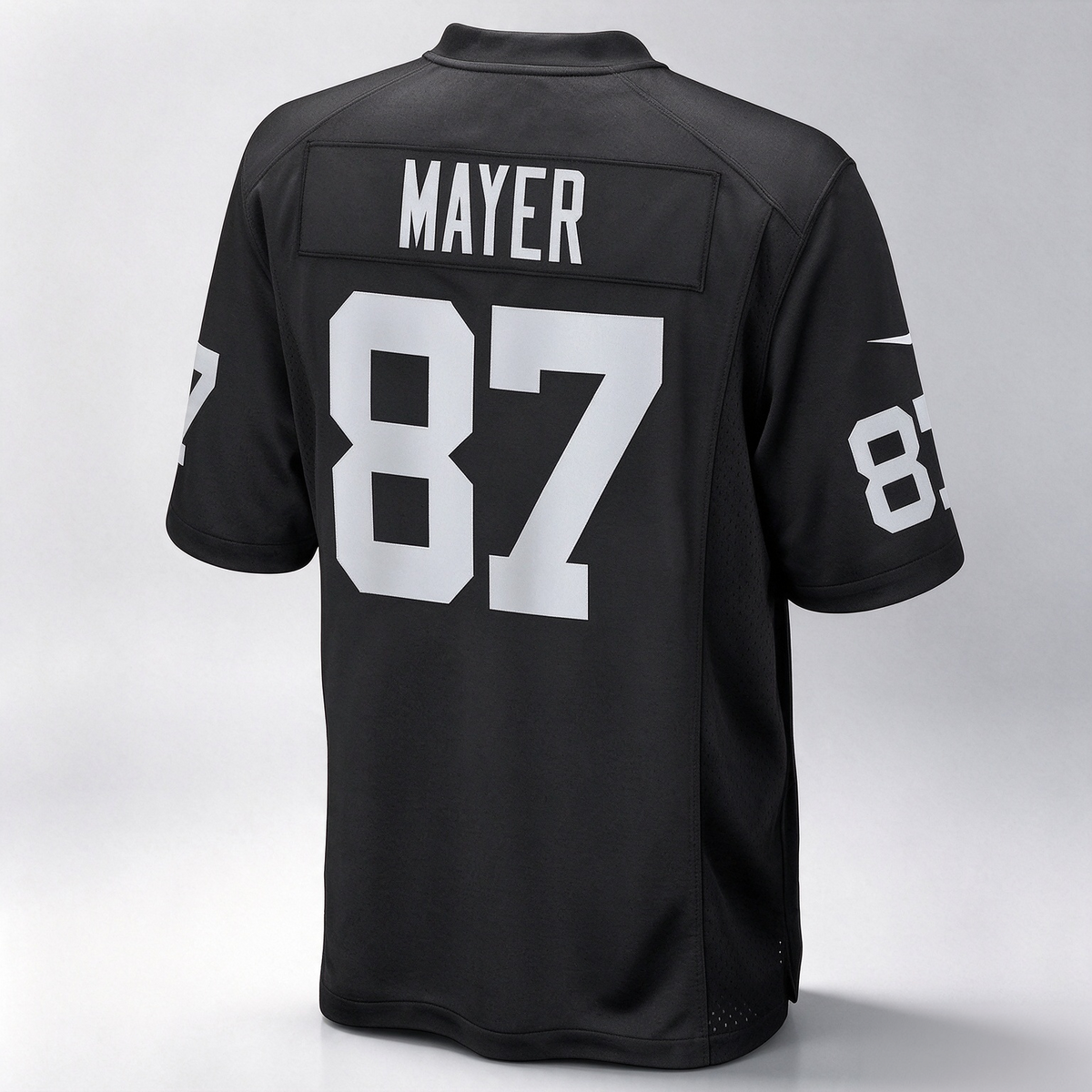 L.Raiders #87 Michael Mayer 2023 Draft Pick Game Jersey - Black American Football Jerseys