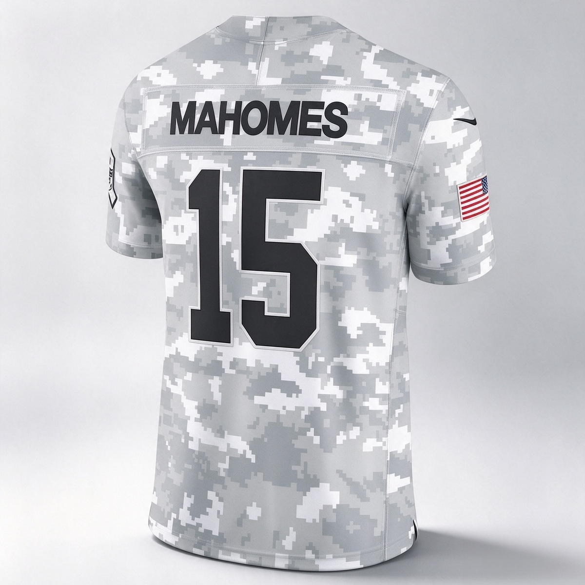 KC.Chiefs #15 Patrick Mahomes Arctic Camo 2024 Salute to Service Limited Football Stitched Jersey