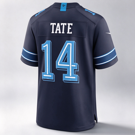 T.Titans #14 Carnell Tate Navy 2026 Rivalries Collection Game Football Stitched Jersey