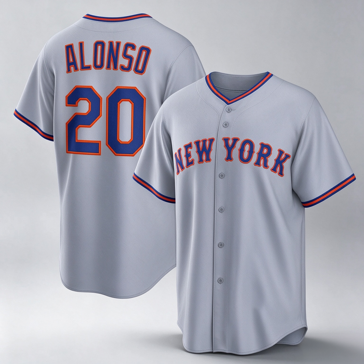New York Mets #20 Pete Alonso Gray 2025 Limited Stitched Baseball Jersey
