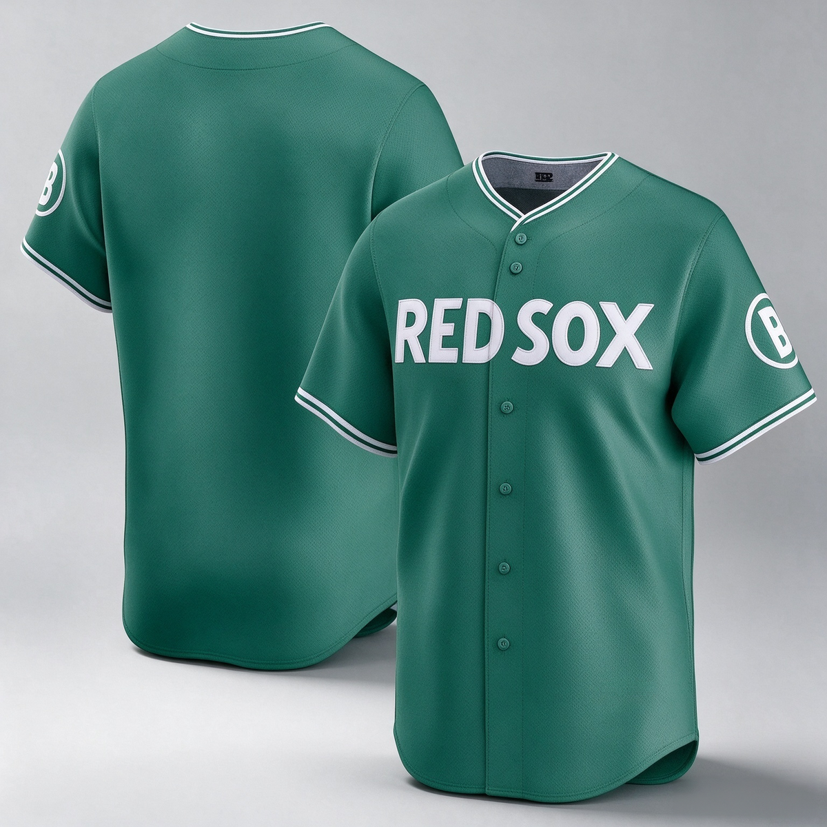 Boston Red Sox Blank Green 2025 City Connect Limited Stitched Baseball Jersey