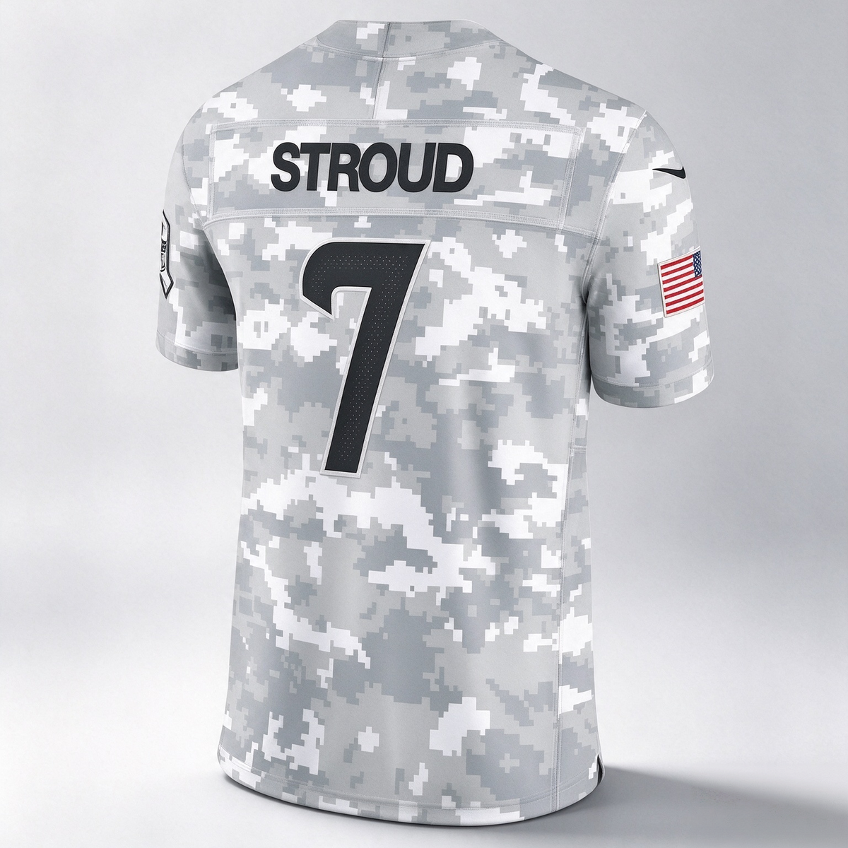 H.Texans #7 C.J. Stroud Arctic Camo 2024 Salute to Service Limited Football Stitched Jersey