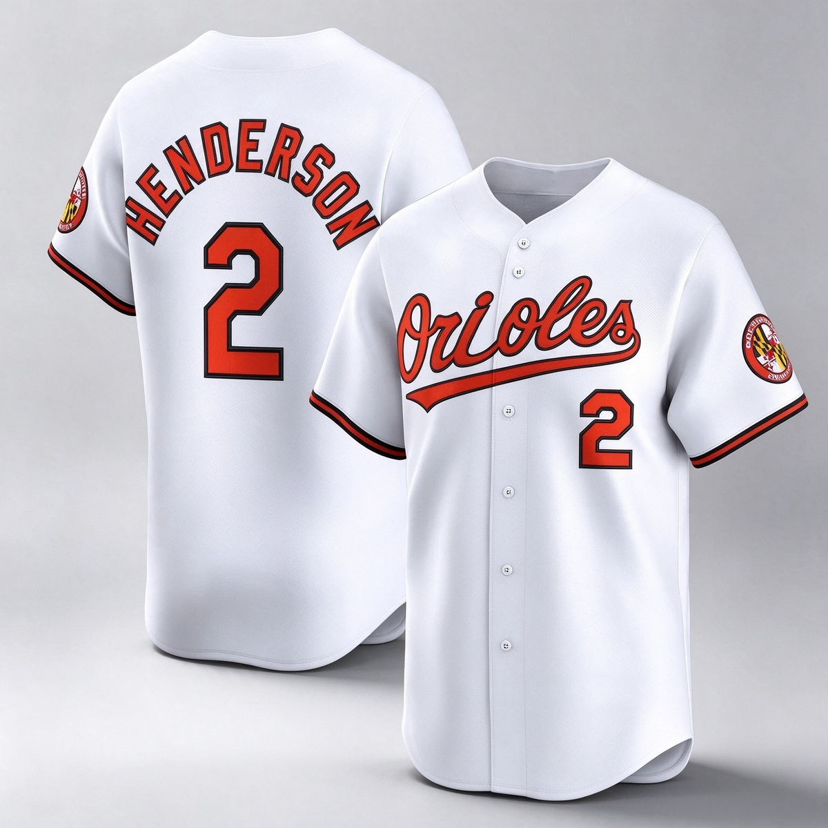 Baltimore Orioles #2 Gunnar Henderson White Home Limited Player Baseball Jersey