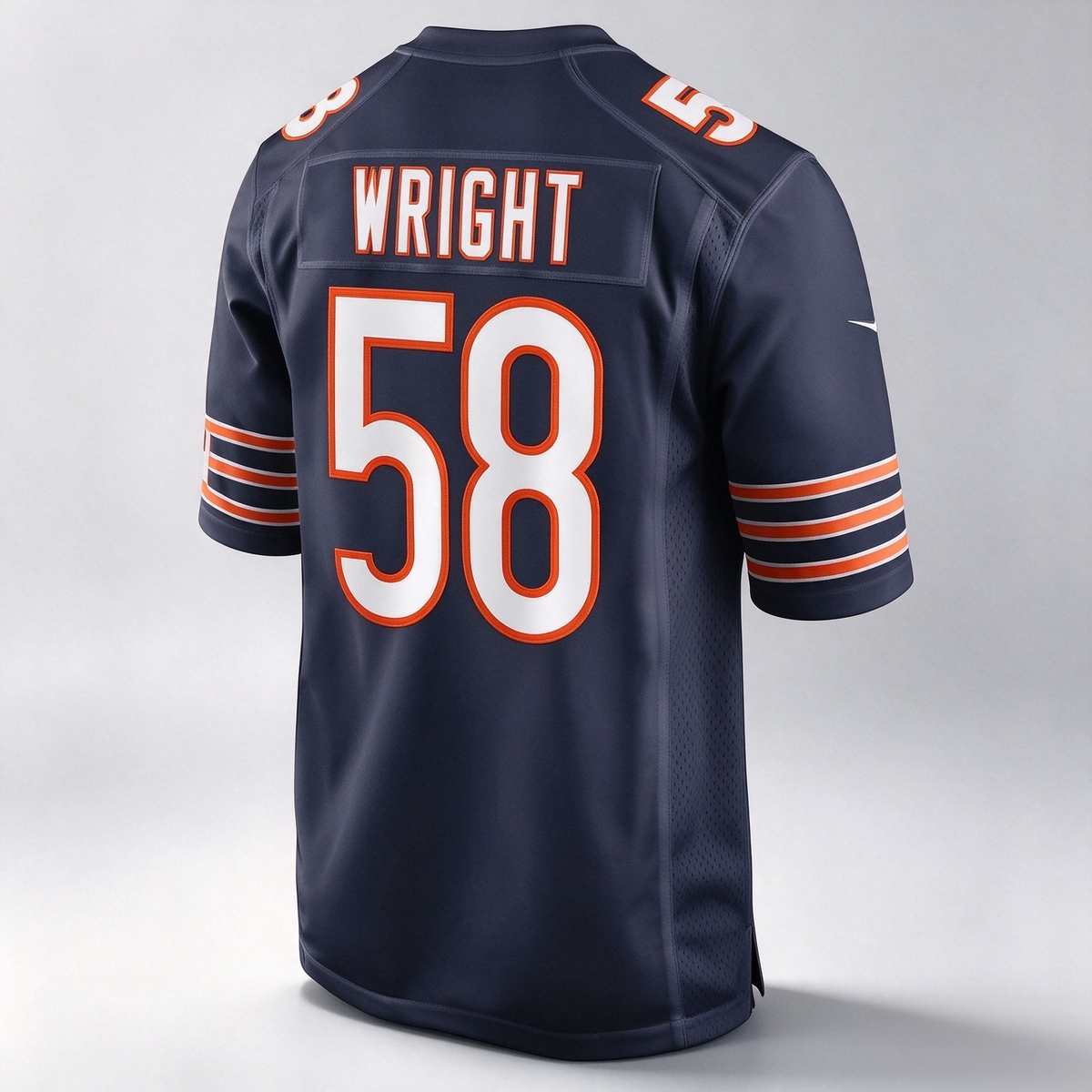 C.Bears #58 Darnell Wright Navy Game Stitched Football American Jersey