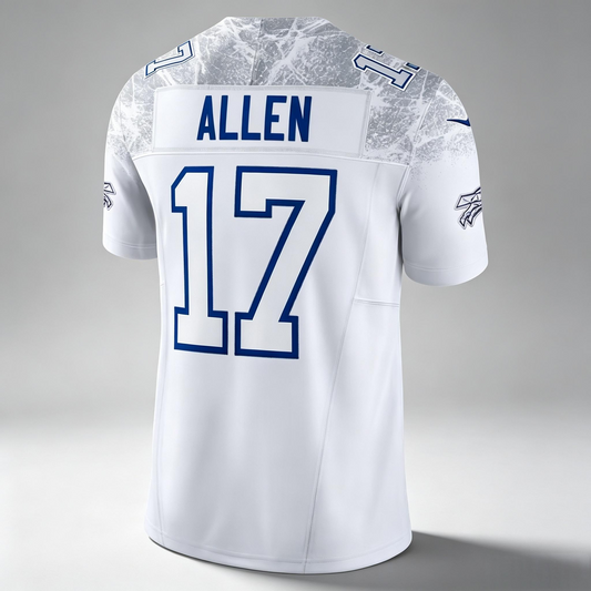 B.Bills #17 Josh Allen White PHIN Rivalries Collection Stitched Limited Jersey