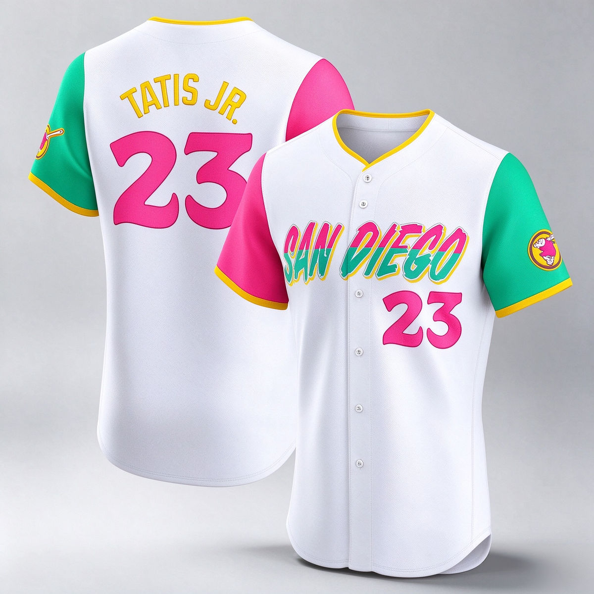 San Diego Padres #23 Fernando Tatis Jr. White City Connect Elite Baseball Jersey