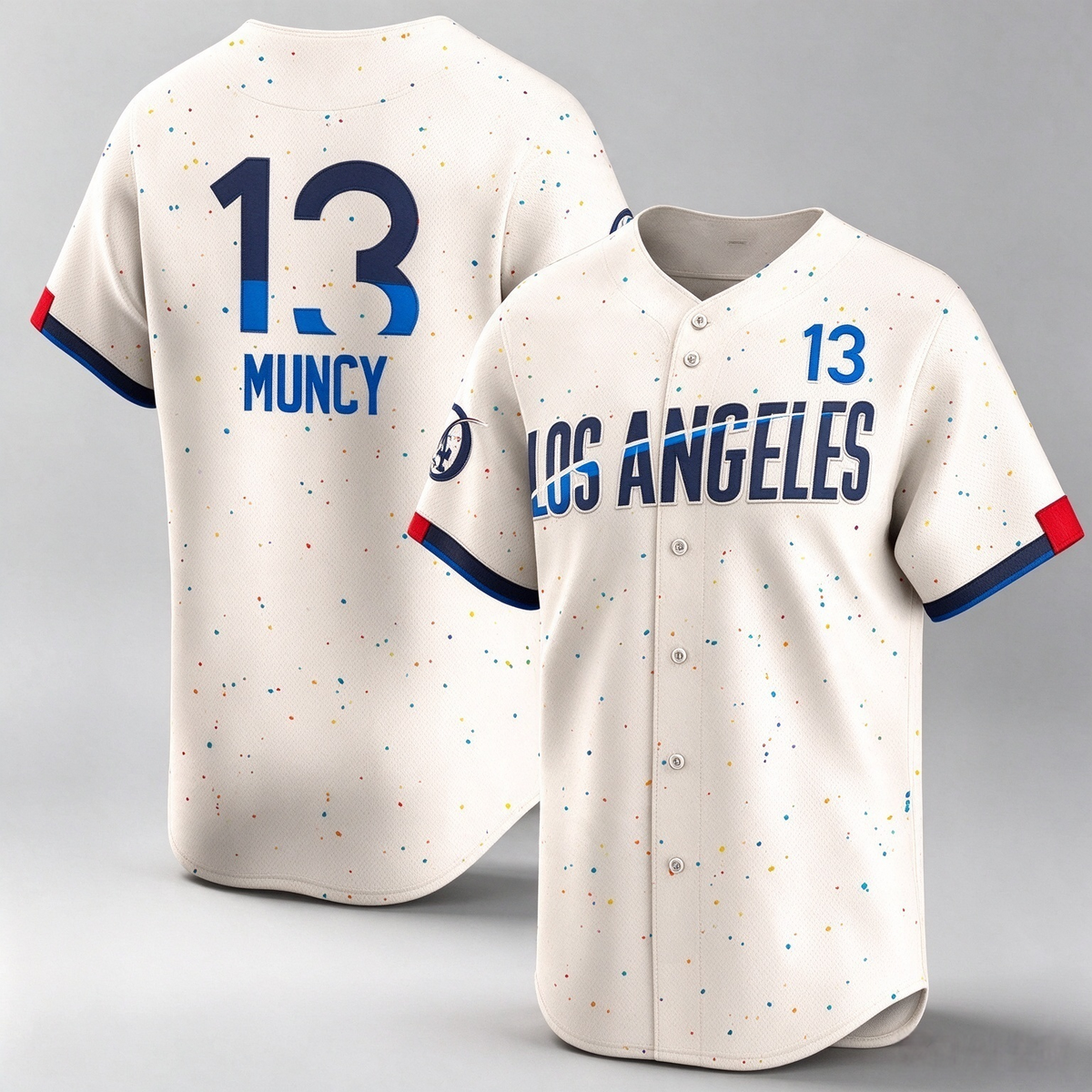 Los Angeles Dodgers #13 Max Muncy Cream 2024 City Connect Limited Stitched Baseball Jersey