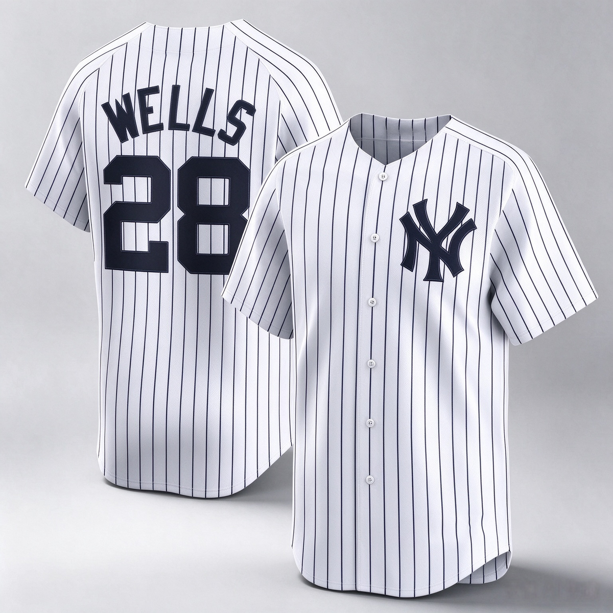 New York Yankees #28 Austin Wells White Home Limited Player Baseball Jersey