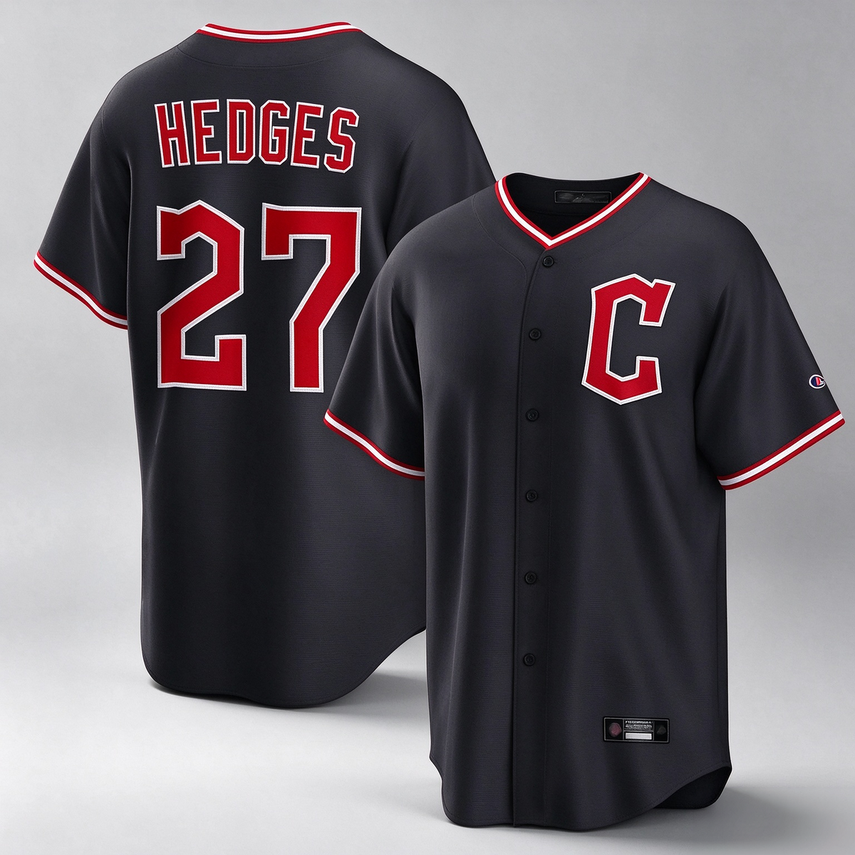 Cleveland Guardians #27 Austin Hedges Player Navy Game Home Stitched Baseball Jersey