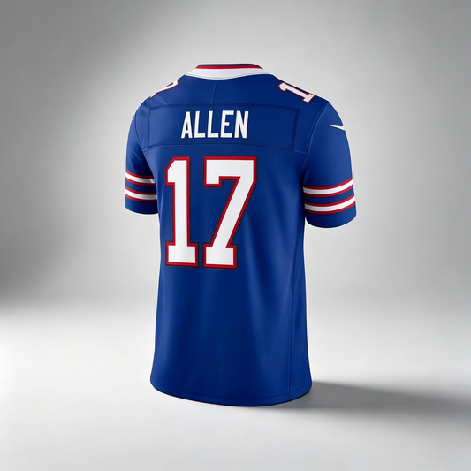 B.Bills #17 Josh Allen Royal Blue PHIN Team Vapor F.U.S.E. Stitched Limited Stitched Jerseys