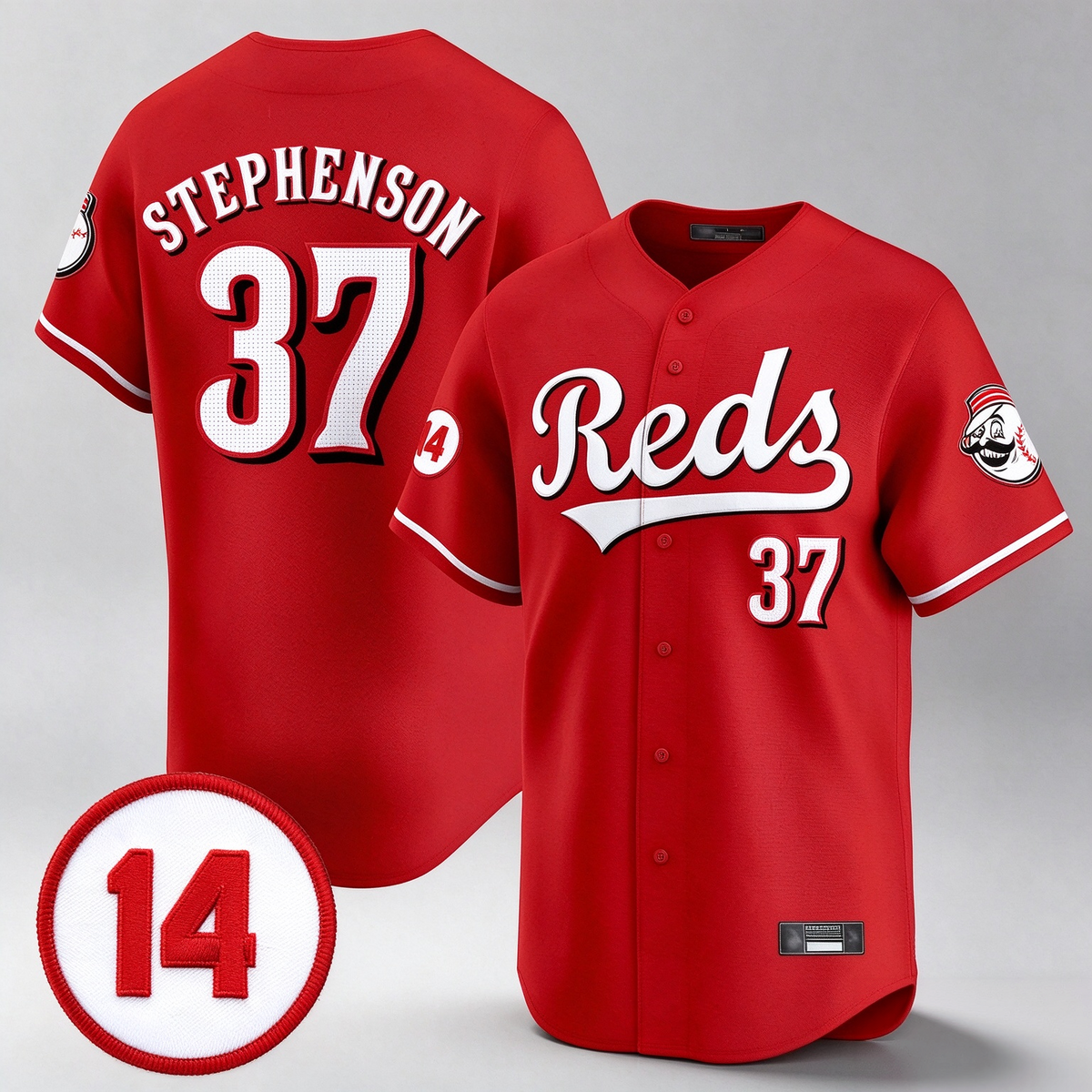 Cincinnati Reds #37 Tyler Stephenson Player Red Vapor Premier Limited Home Stitched Baseball Jersey