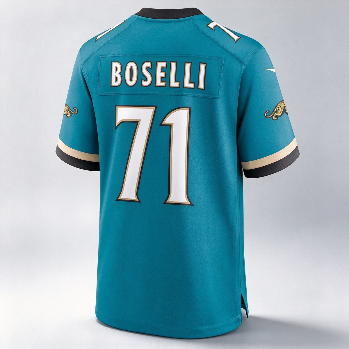 J.Jaguars #71 Tony Boselli Teal Prowler Throwback Retired Player Game Football Jersey Marou