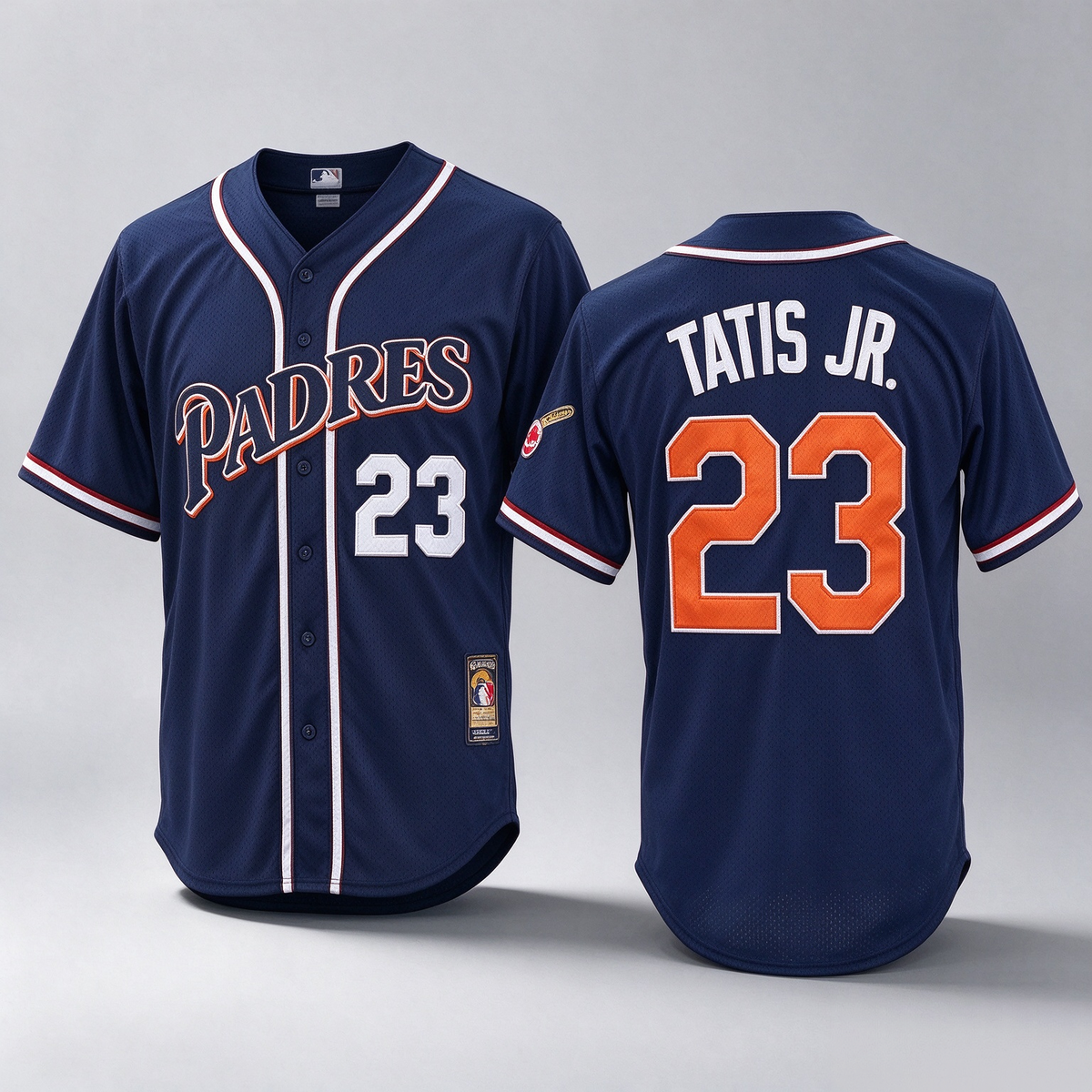 San Diego Padres #23 Fernando Tatis Jr Navy Blue Stitched Cool Base Throwback Baseball Jersey