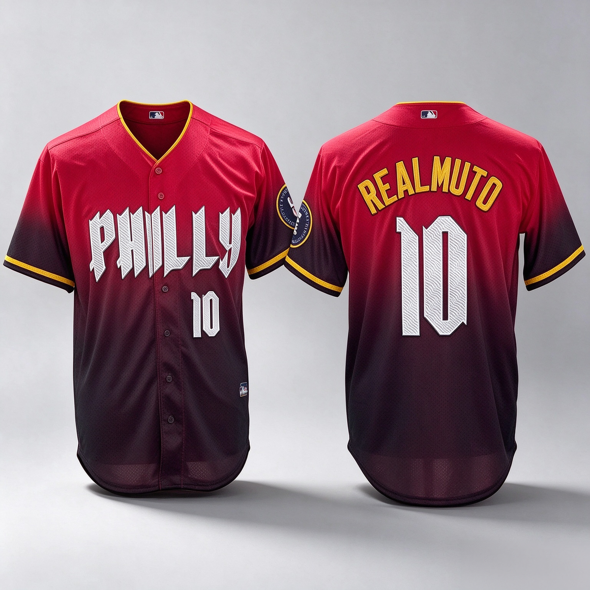 Philadelphia Phillies #10 JT Realmuto Red 2024 City Player Number Cool Baseball Jersey