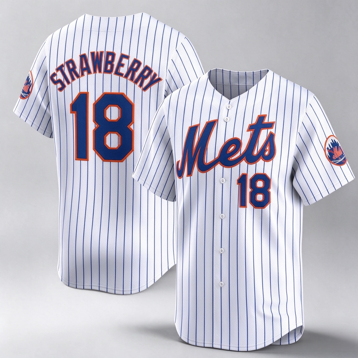 New York Mets #18 Darryl Strawberry White 2024 Home Limited Stitched Baseball Jersey