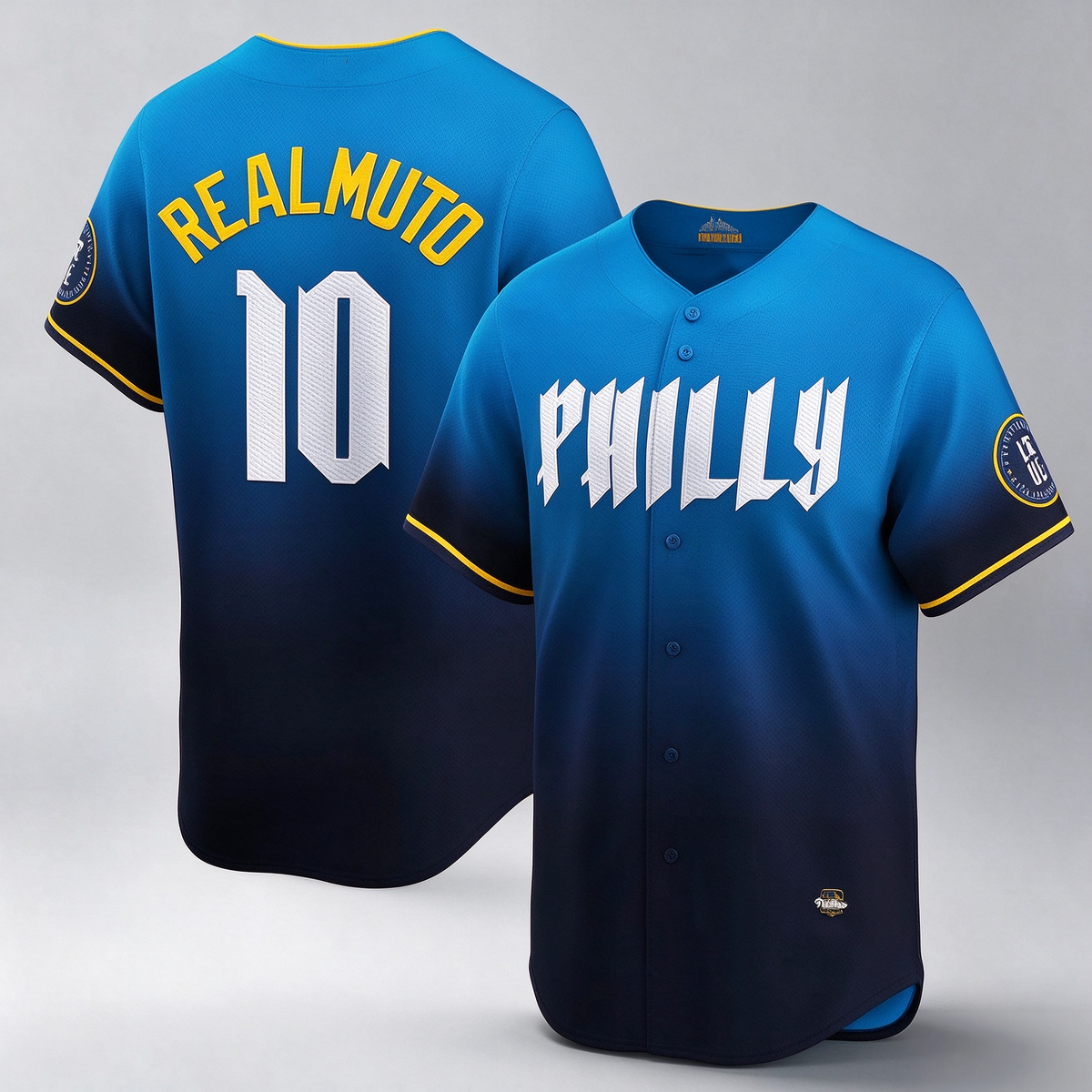 Philadelphia Phillies #10 J.T. Realmuto Navy City Connect Limited Baseball Jersey