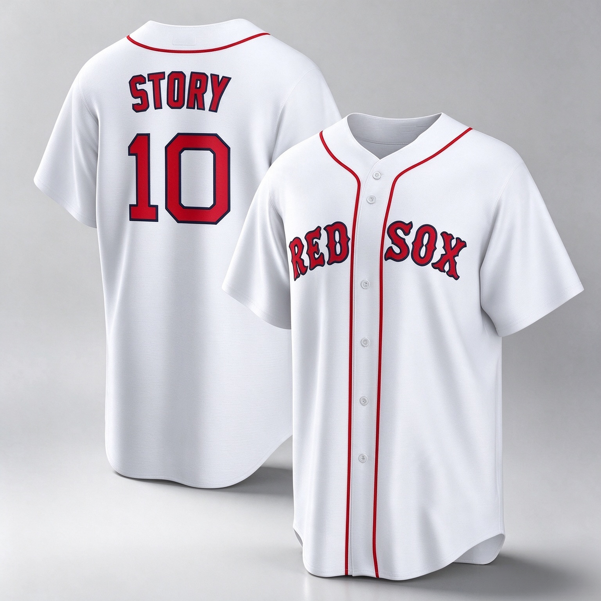 Boston Red Sox #10 Trevor Story White Home Replica Baseball Jersey