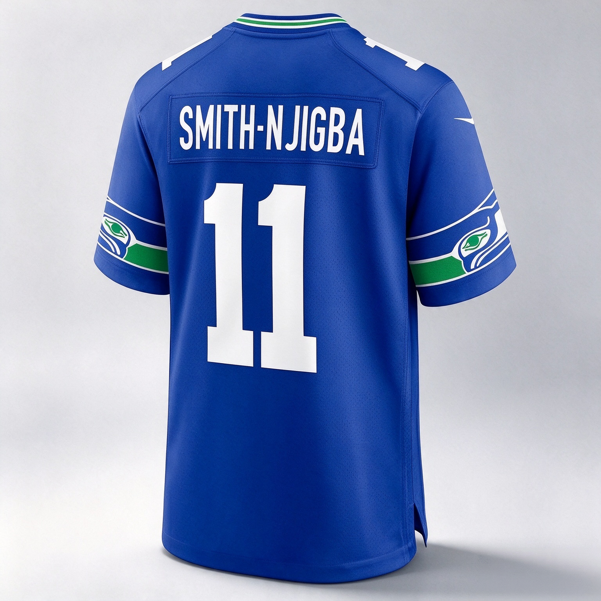 S.Seahawks #11 Jaxon Smith-Njigba Royal Throwback Football Game Stitched Jersey