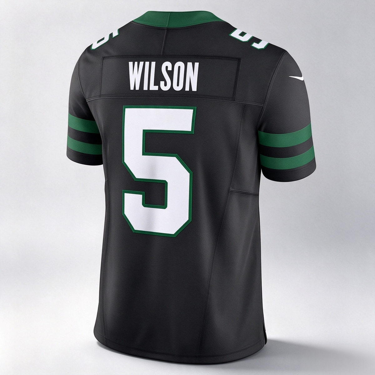 NY.Jets #5 Garrett Wilson Legacy Black Alternate Vapor F.U.S.E. Limited Football Jersey