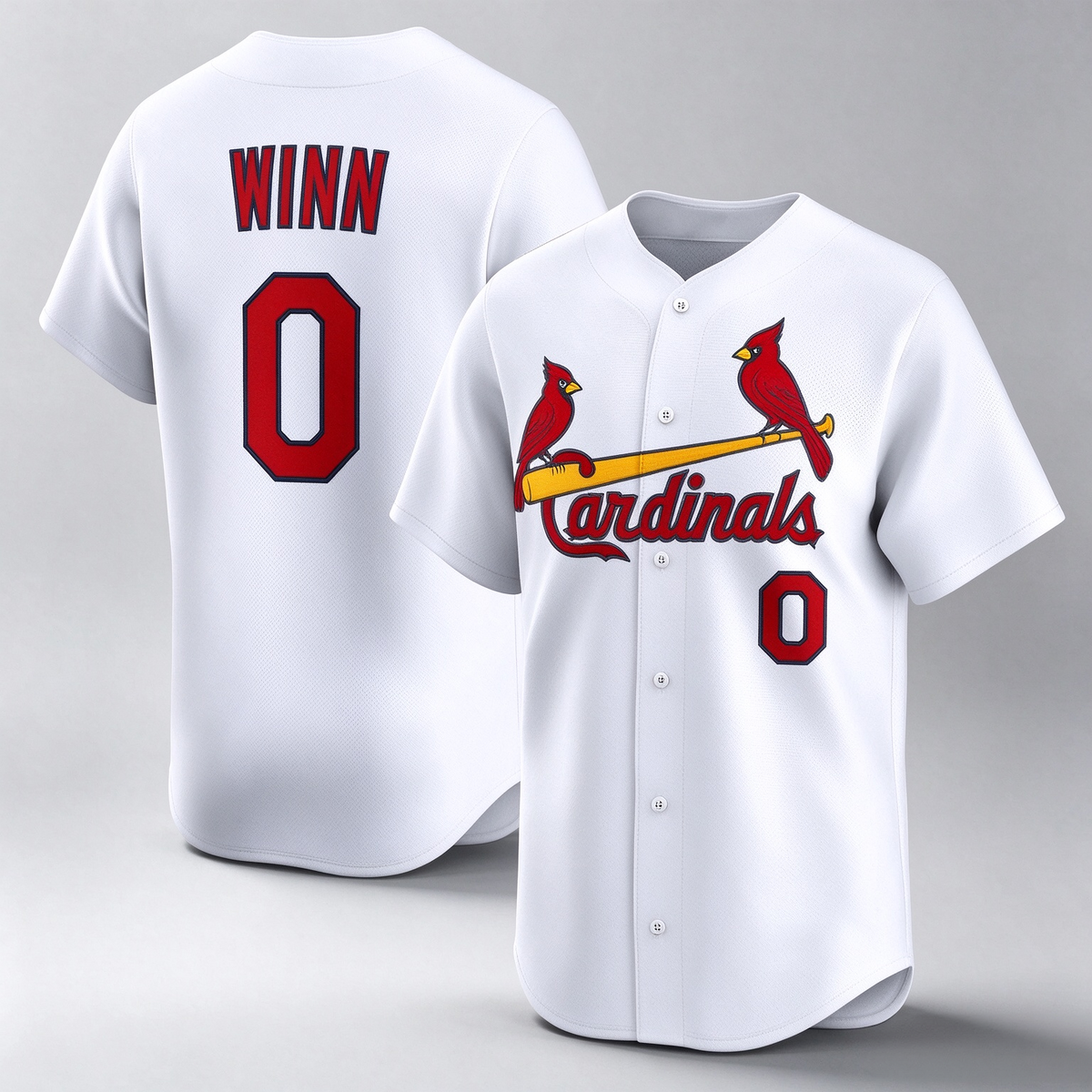 St. Louis Cardinals #0 Masyn Winn White Home Limited Baseball Jersey
