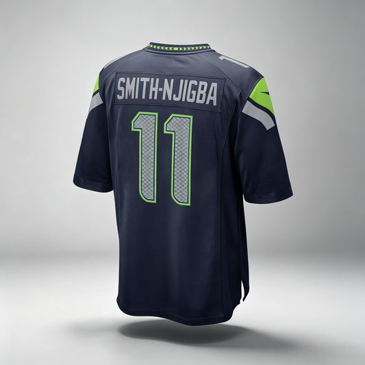 PHIN S.Seahawks #11 Jaxon Smith-Njigba Navy Vapor F.U.S.E. Limited Stitched Jerseys