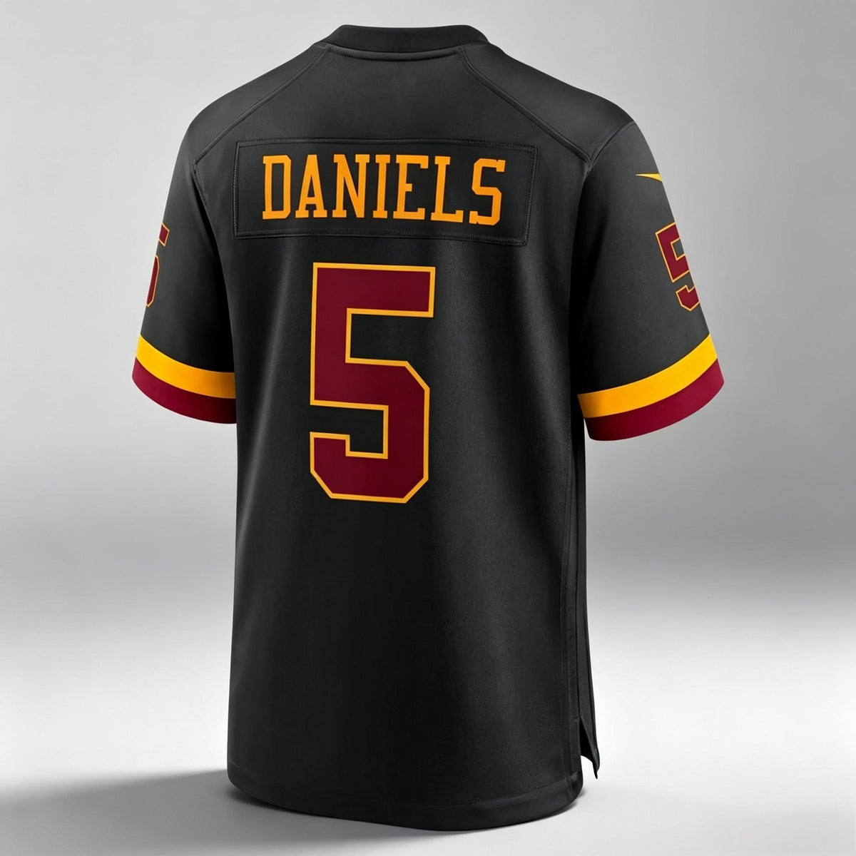 PHIN W.Commanders #5 Jayden Daniels Black Game Stitched Jerseys