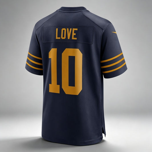 PHIN B.Packers #10 Jordan Love Navy Game Stitched Jerseys