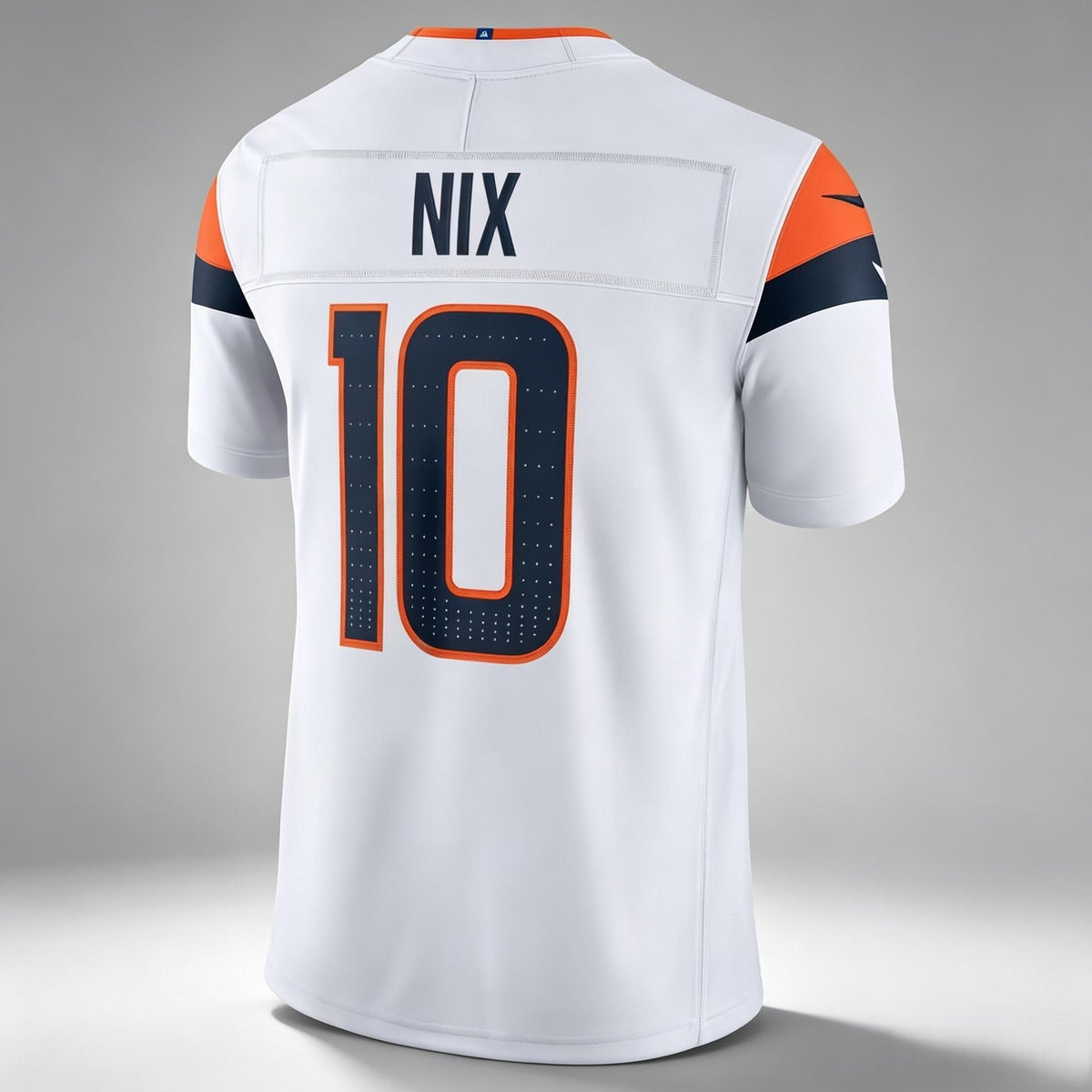 PHIN D.Broncos #10 Bo Nix White Vapor F.U.S.E. Limited Stitched Jerseys