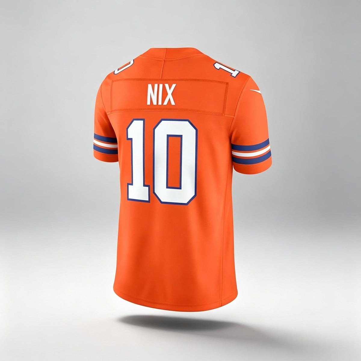 PHIN D.Broncos #10 Bo Nix Orange Vapor F.U.S.E. Limited Stitched Jerseys