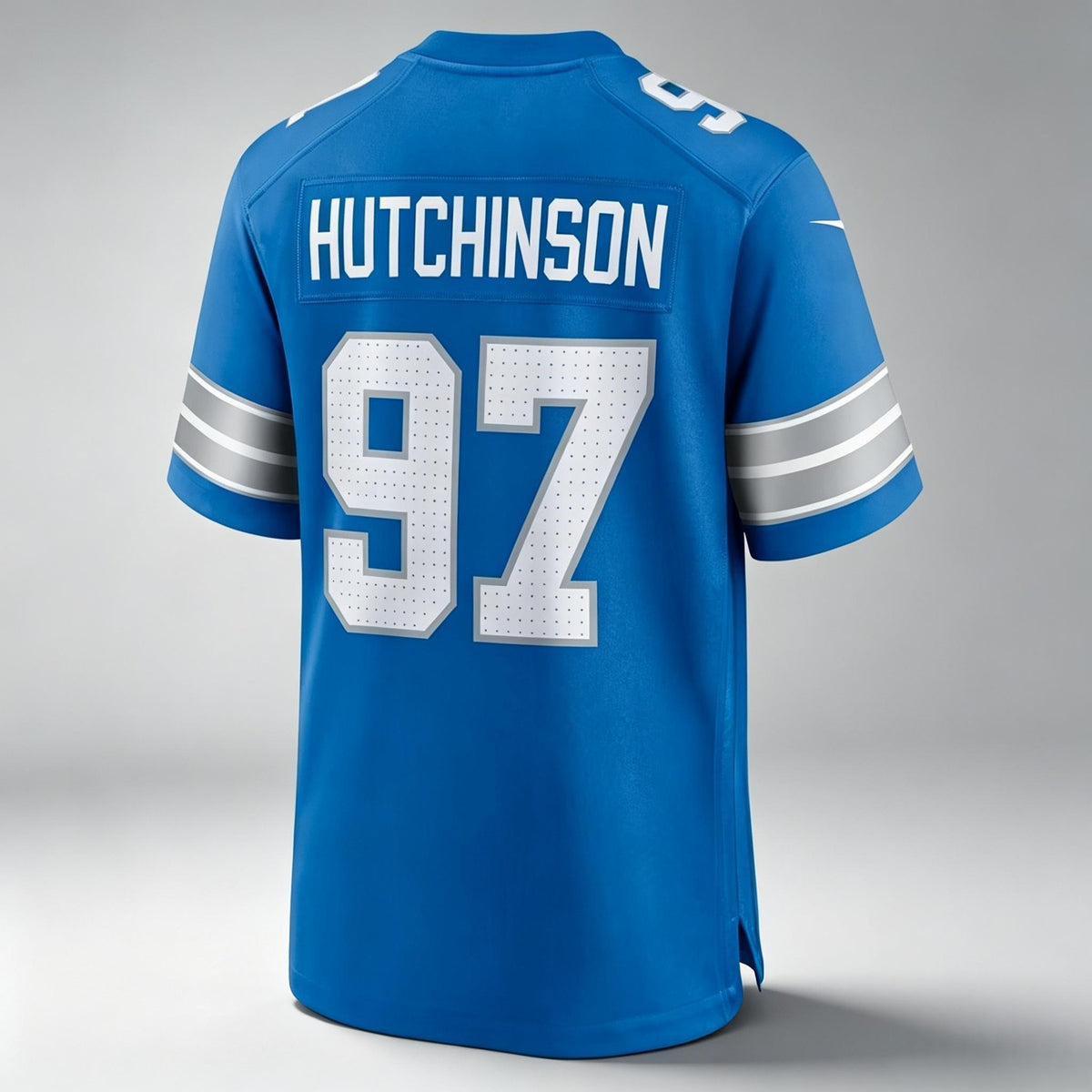 D.Lions #97 Aidan Hutchinson Blue Game Stitched Jerseys