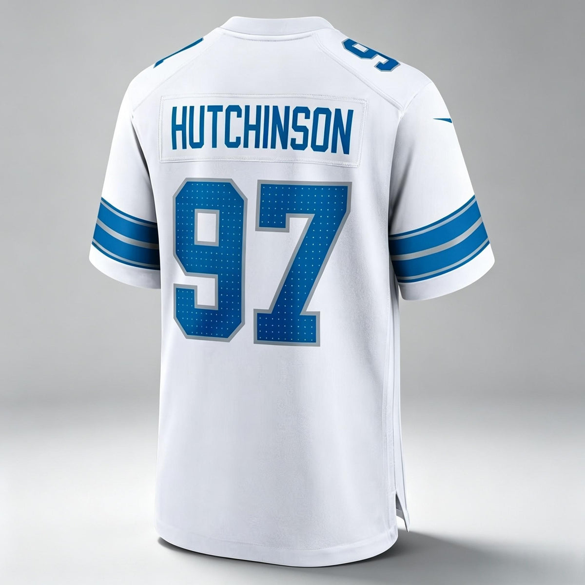 D.Lions #97 Aidan Hutchinson White Away Game Stitched Jerseys