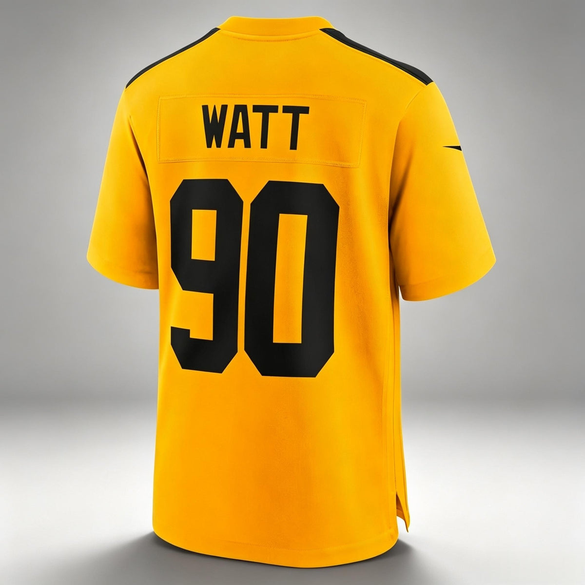 P.Steelers #90 T.J. Watt Yellow 1933 Throwback Alternate Game Stitched Jerseys