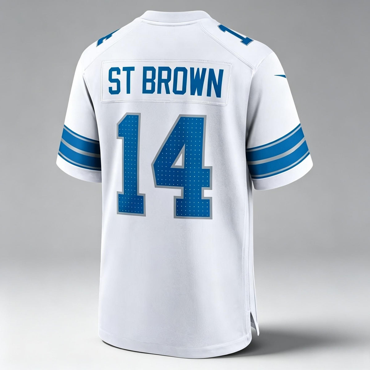 D.Lions #14 Amon-Ra St. Brown White Game Stitched Jerseys