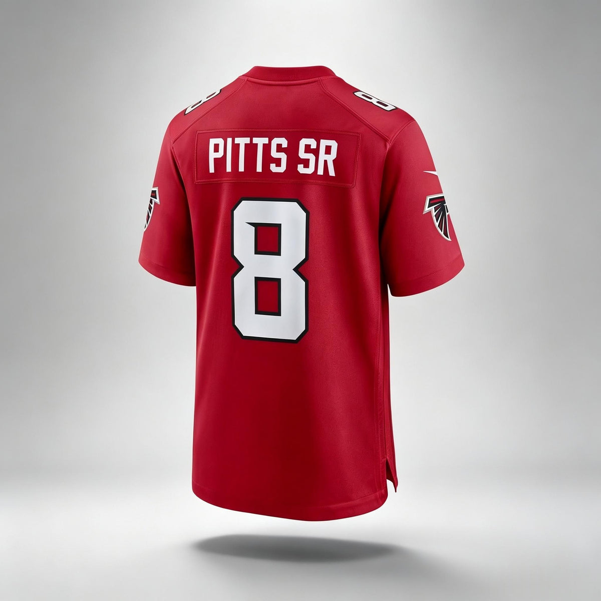 PHIN Falcons #8 Kyle Pitts Sr. Red Game Stitched Jerseys