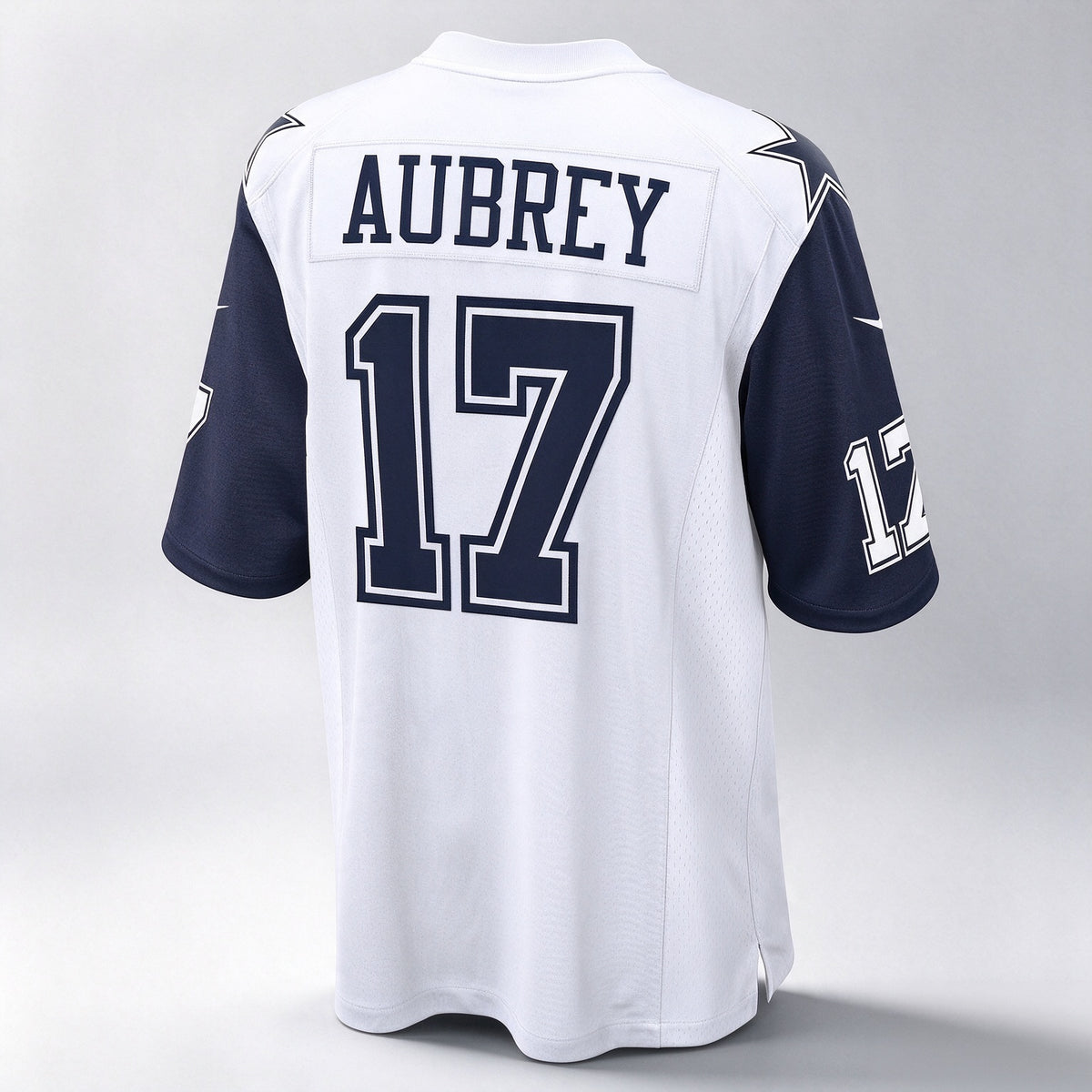 D.Cowboys #17 Brandon Aubrey White Alternate Game Team Stitched Football American Jersey