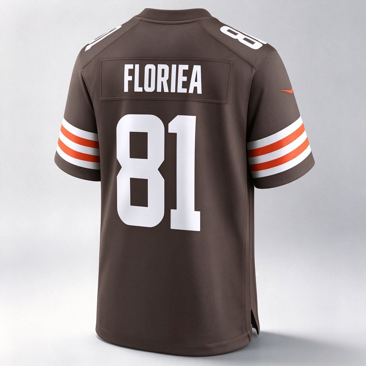 C.Browns #81 Luke Floriea Brown Team Game Stitched Football American Jersey