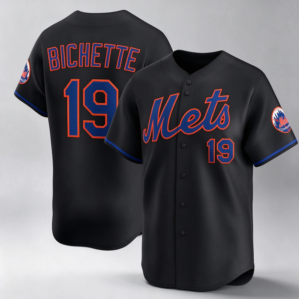 New York Mets #19 Bo Bichette Black Alternate Limited Baseball Jersey
