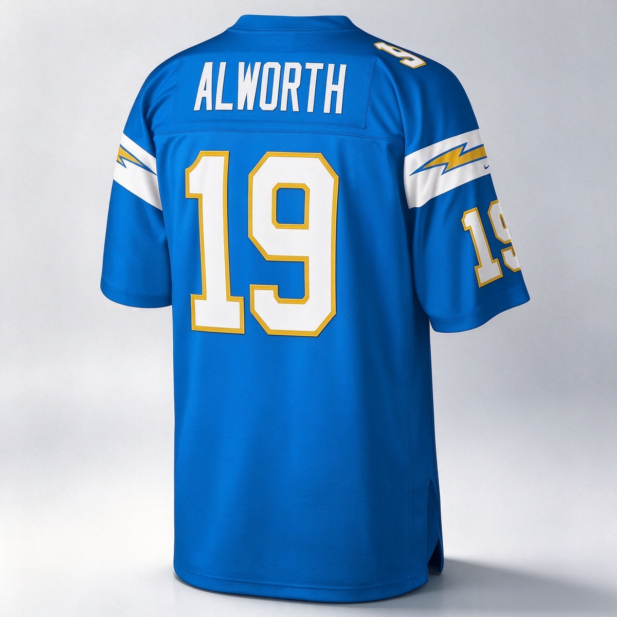 LA.Chargers #19 Lance Alworth Mitchell & Ness Powder Blue Legacy Replica Football Jersey Marou
