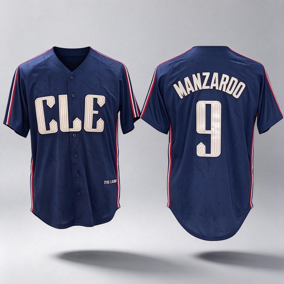 Cleveland Guardians #9 Kyle Manzardo Navy 2024 City Connect Limited Stitched Baseball Jersey