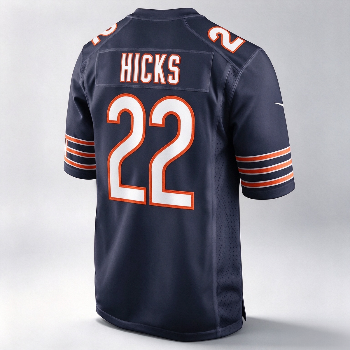 C.Bears #22 Elijah Hicks Navy Team Game Stitched Football American Jersey