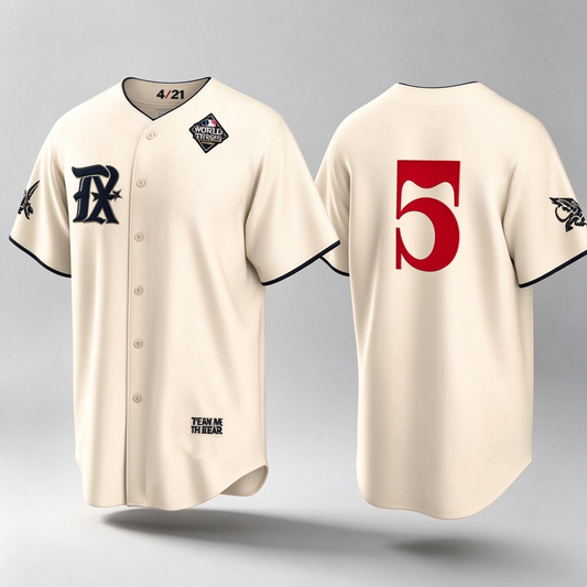 Texas Rangers #5 Corey Seager Cream 2023 World Series City Connect Stitched Baseball Jersey