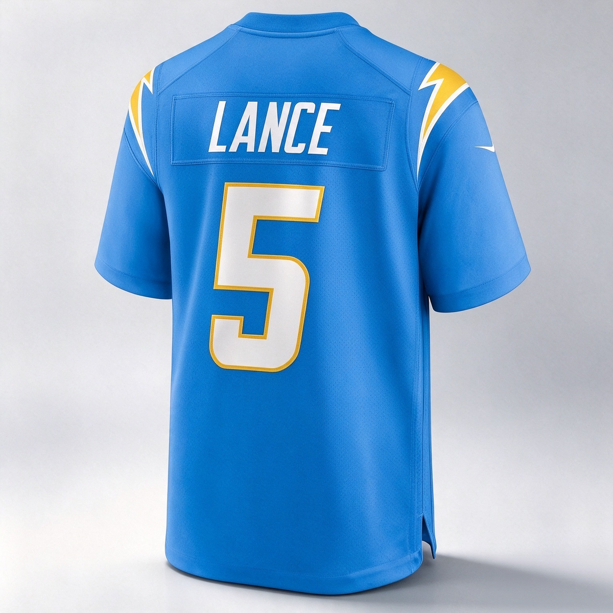 LA.Chargers #5 Trey Lance Powder Blue Team Game Football Jersey Marou
