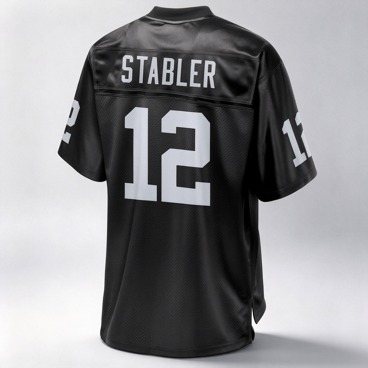 L.Raiders #12 Ken Stabler Pro Line Black Retired Team Player Jersey Stitched American Football Jerseys